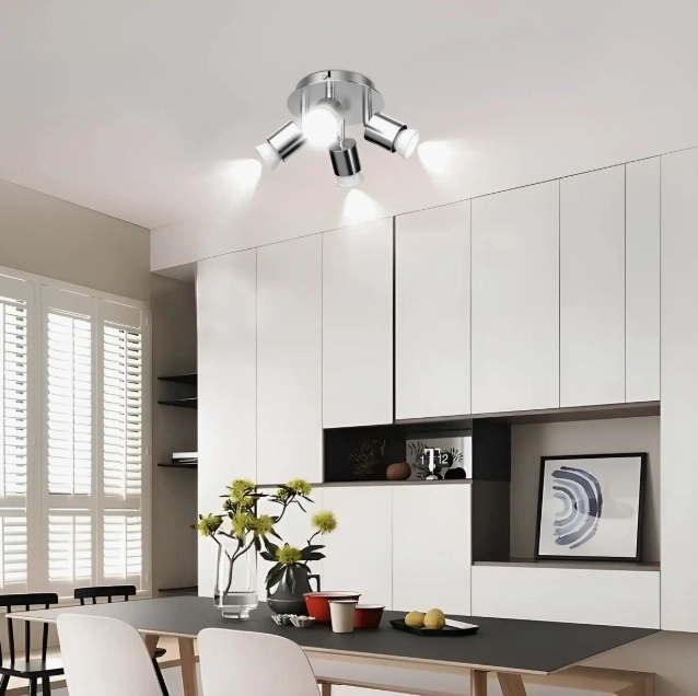 LAMPARA DE TECHO ORBICULAR 4 FOCO LED - 2