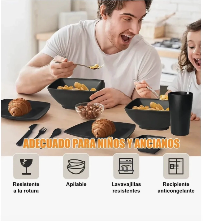 JUEGO DE VAJILLA 16 PZAS - 6