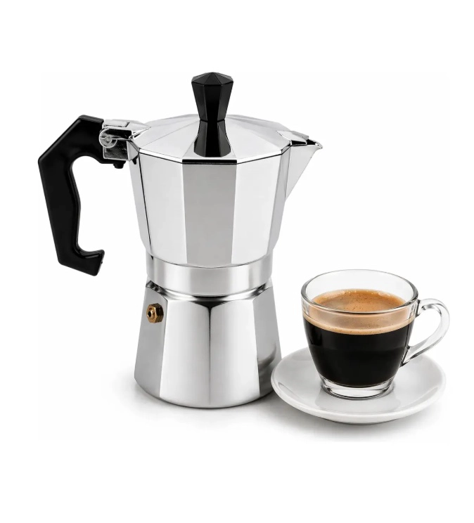 CAFETERA ITALIANA DE ALUMINIO 6 TAZAS - 1