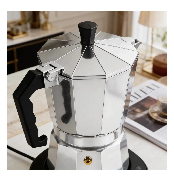 CAFETERA ITALIANA DE ALUMINIO 6 TAZAS - 3