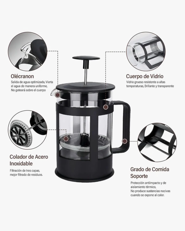 CAFETERA FRANCESA 350ML - 5
