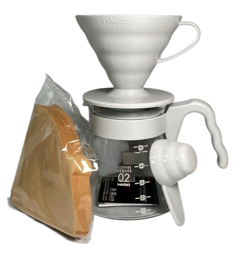 KIT CAFETERA HARIO DRIPPER DE VIDRIO + ACCESORIOS - 1