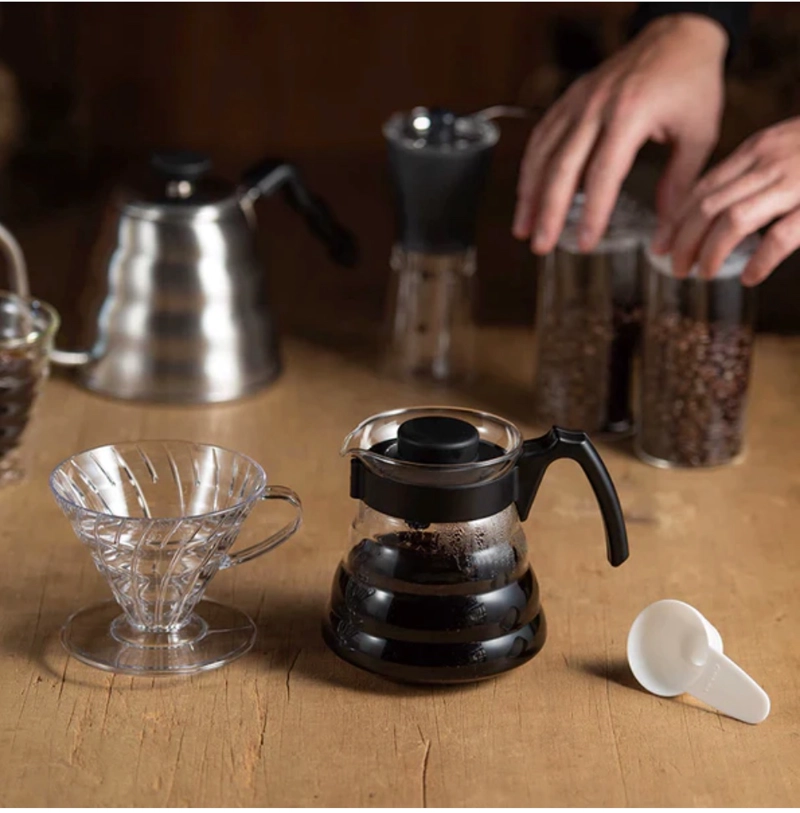 KIT CAFETERA HARIO DRIPPER DE VIDRIO + ACCESORIOS - 3