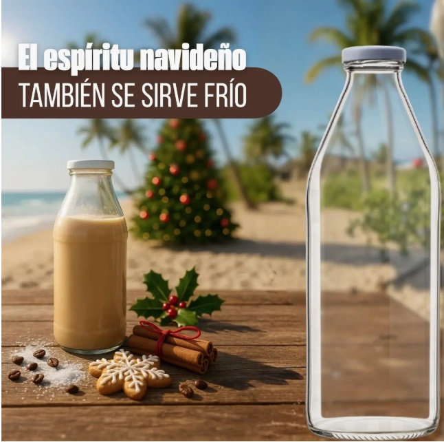 PACK 22 BOTELLAS VIDRIO 1000ML CON TAPA - 2