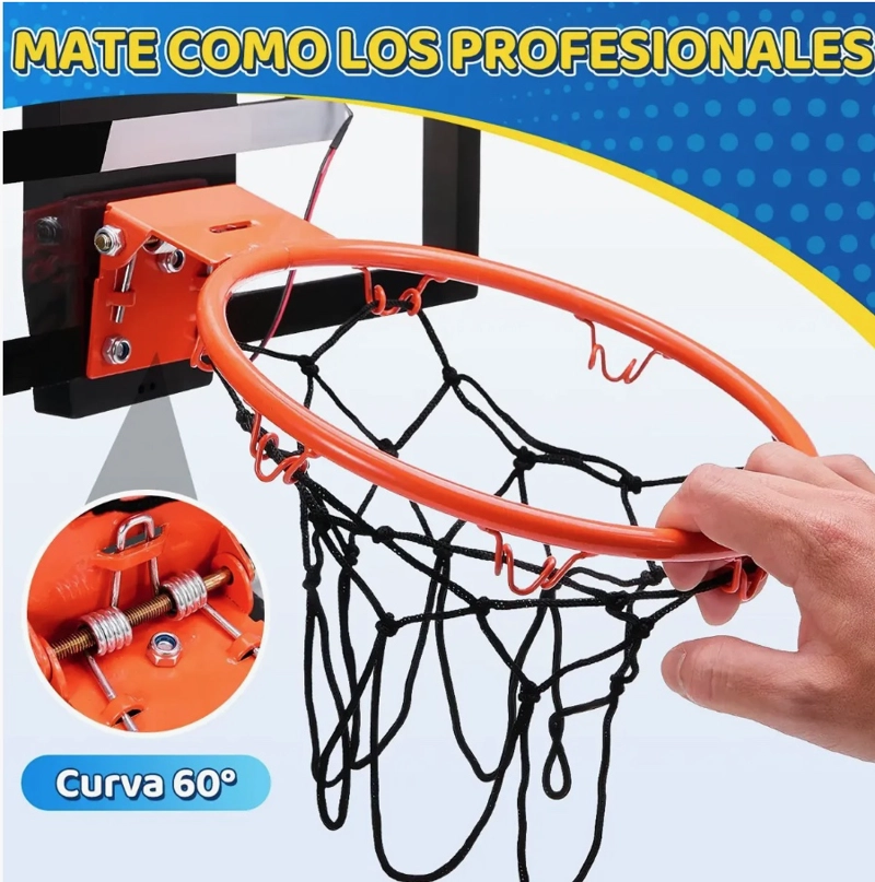 TABLERO DE BASQUETBOL NIÑOS CON CONTADOR ELECTRONICO - 2