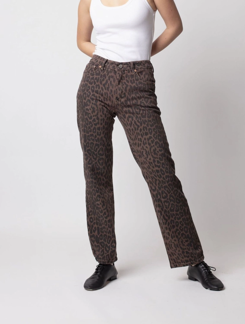 JEANS NINA ANIMAL PRINT MOMCHIC CAFE - 1