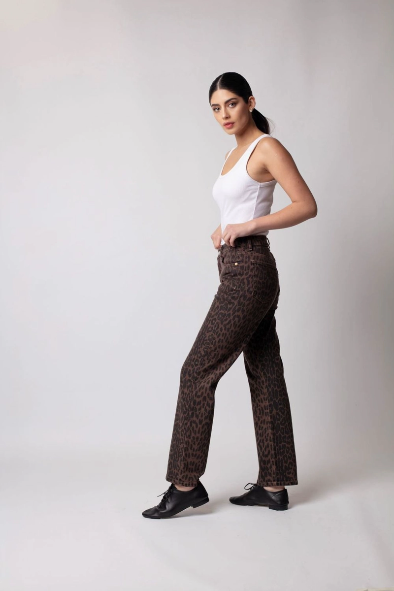 JEANS NINA ANIMAL PRINT MOMCHIC CAFE - 3