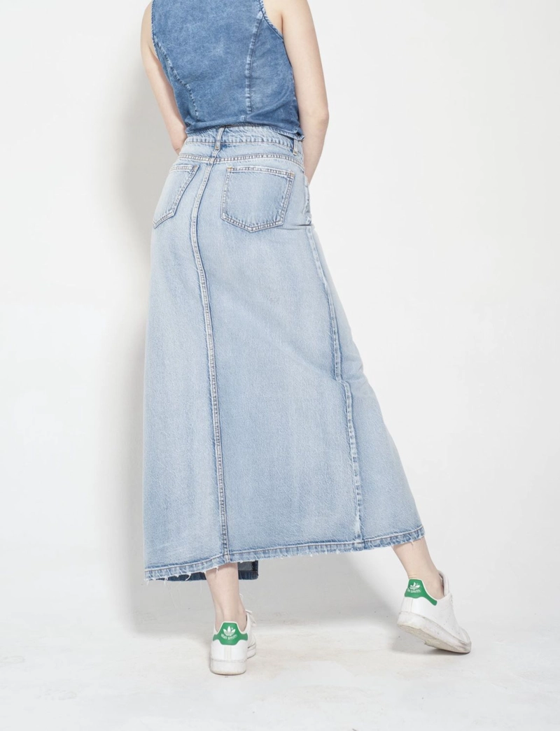 FALDA LARGA SOFIA CELESTE MOMCHIC CELESTE - 2