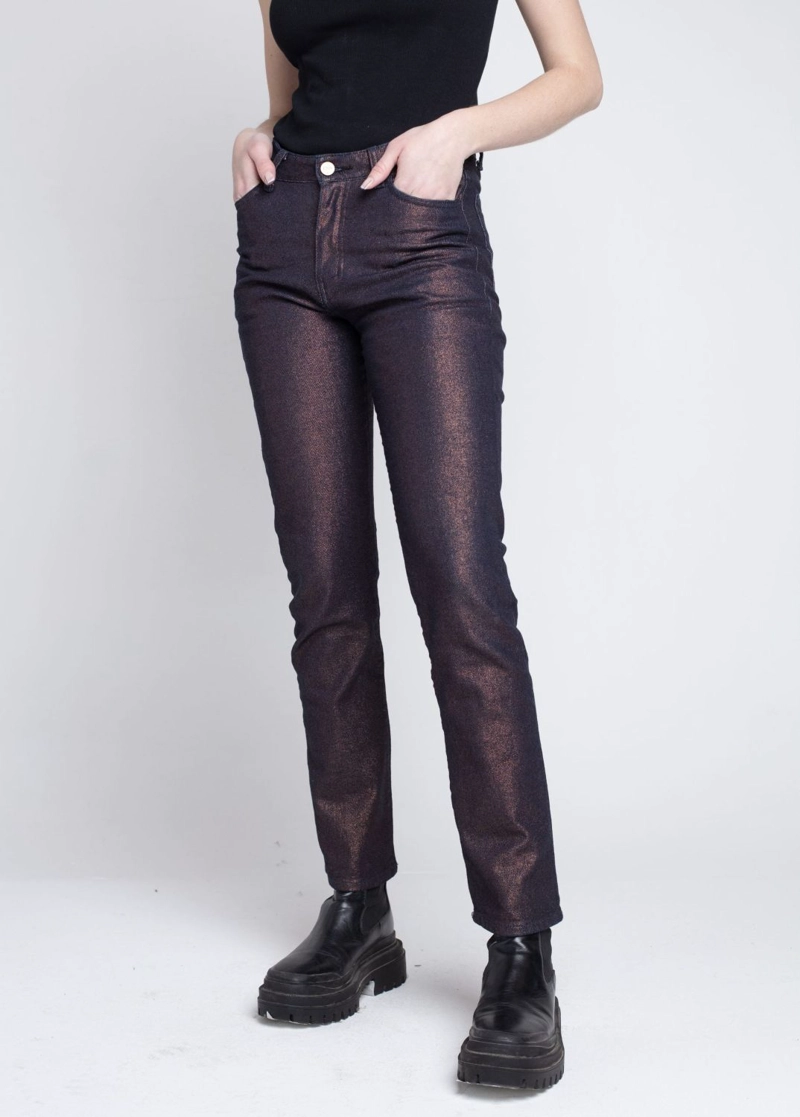 JEANS METALIZADO COBRE SLIM - 2