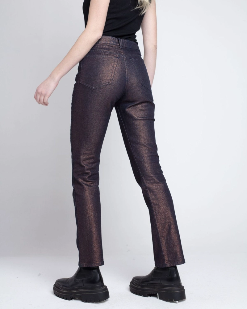 JEANS METALIZADO COBRE SLIM - 3