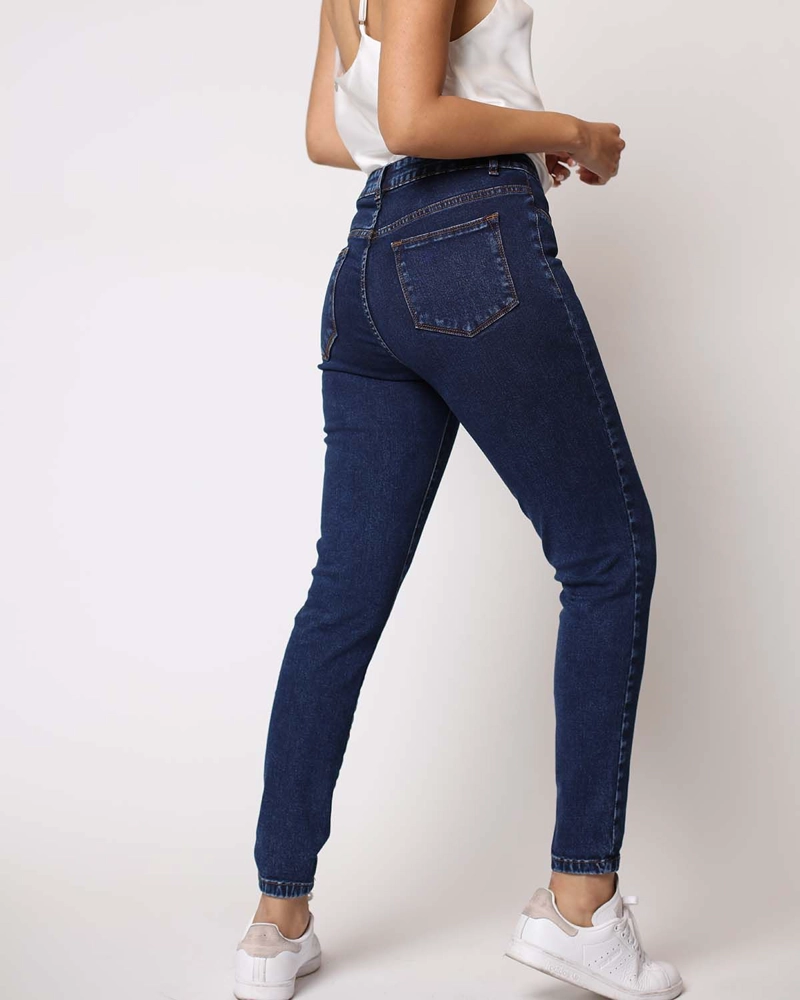 JEANS  SKINNY BASICO AZUL MOMCHIC AZUL - 4