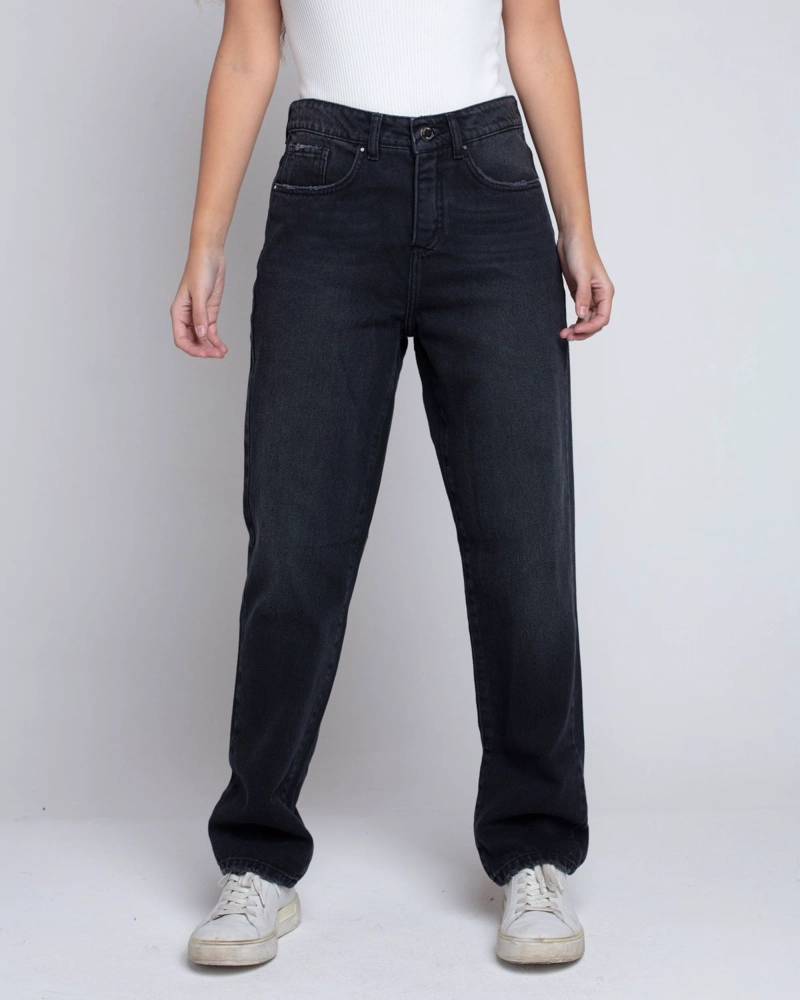 JEANS MOM TOKIO NEGRO MOMCHIC NEGRO - 1