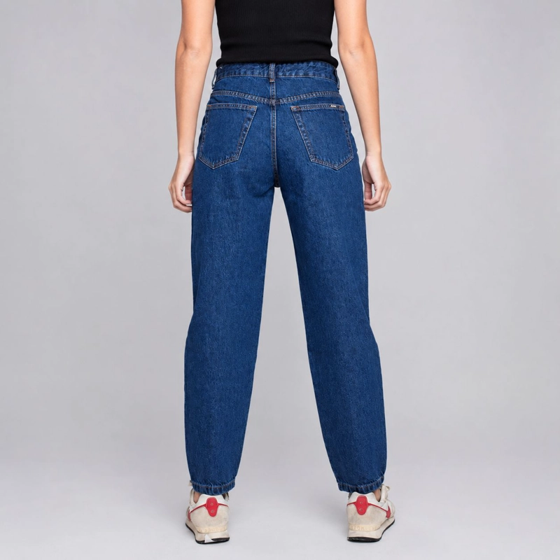 JEANS MOM OLIVIA DENIM MOMCHIC AZUL - 4