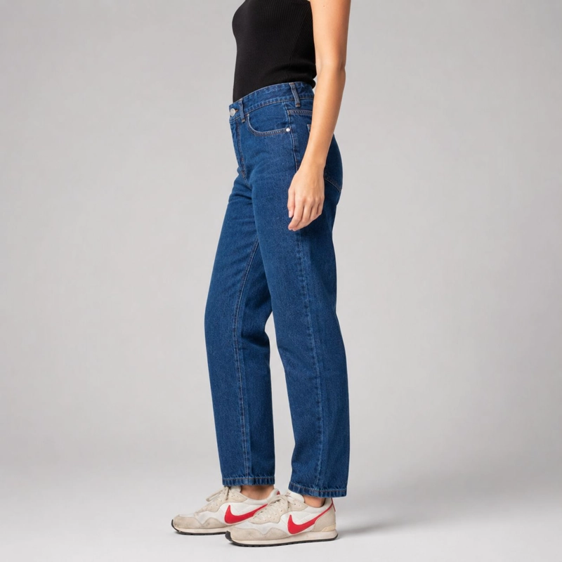 JEANS MOM OLIVIA DENIM MOMCHIC AZUL - 5