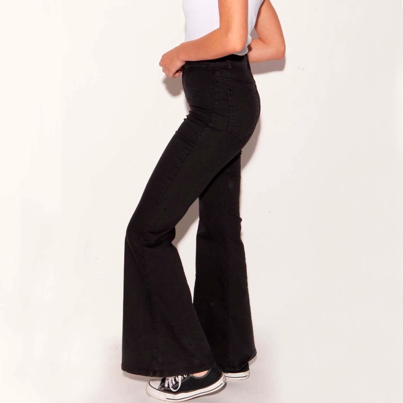 LEGGINS FLEARE FLORENCIA MOMCHIC NEGRO - 2