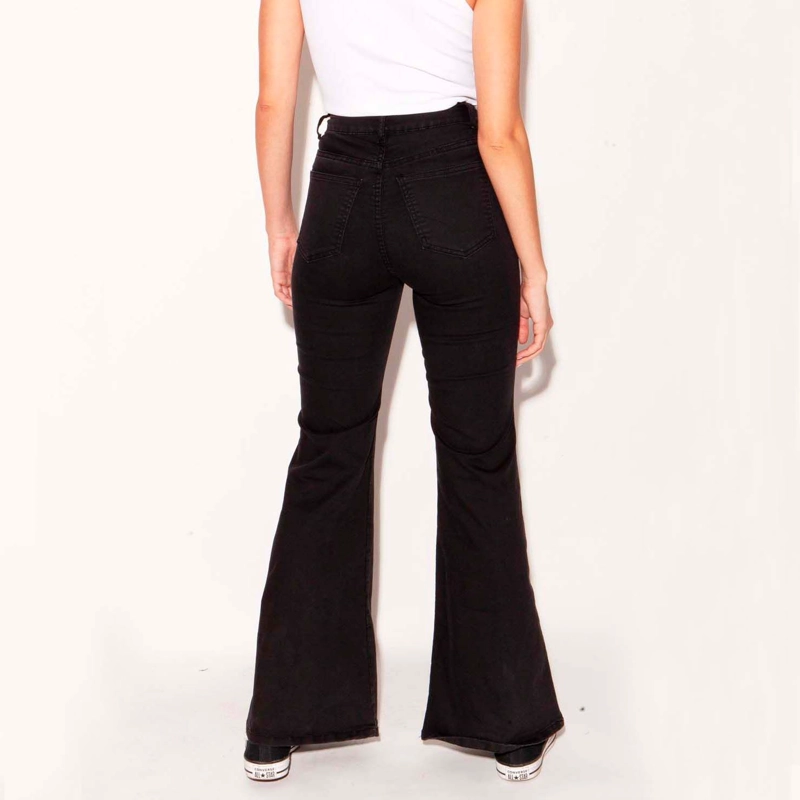 LEGGINS FLEARE FLORENCIA MOMCHIC NEGRO - 3