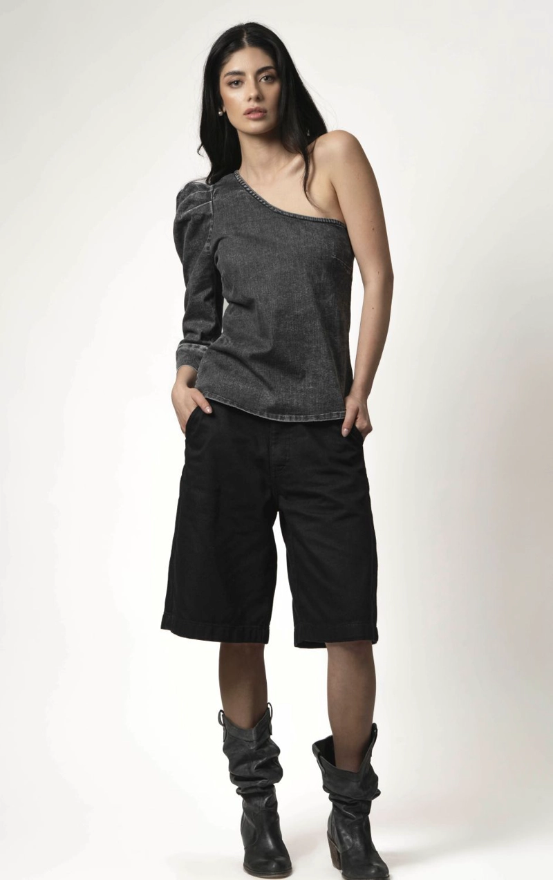BERMUDA PALAZO NEGRO MOMCHIC NEGRO - 2