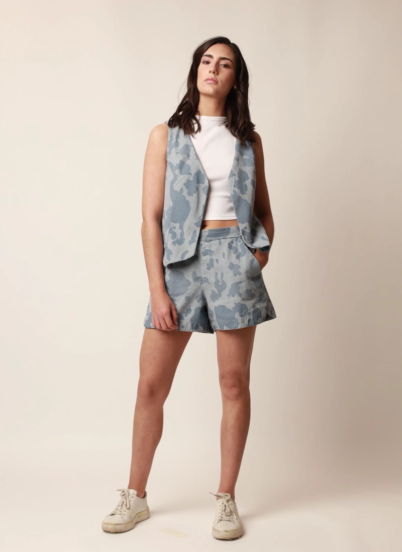 SHORT BOXER VACA CELESTE MOMCHIC CELESTE - 5