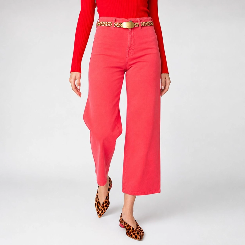 JEANS CULOTTE FUCSIA MOMCHIC FUCSIA - 1