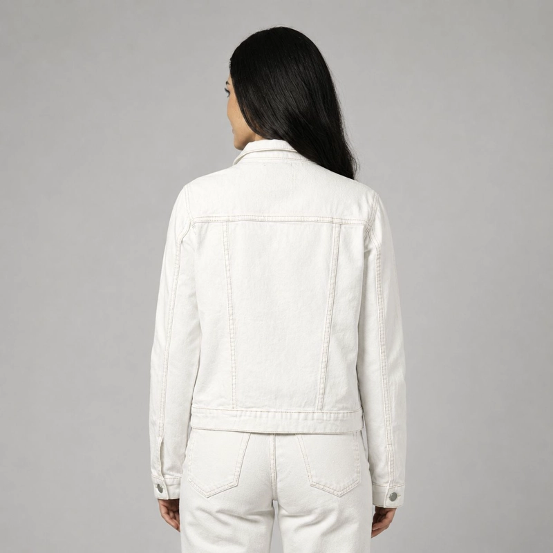 CHAQUETA HILDA CLASICA BLANCA MOMCHIC BLANCO - 3