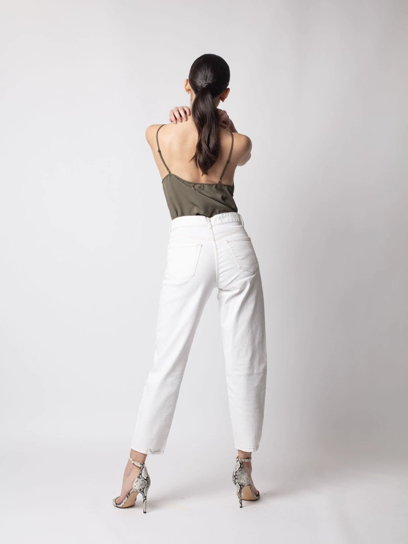 JEANS MOM OLIVIA CRUDO MOMCHIC CREMA - 3