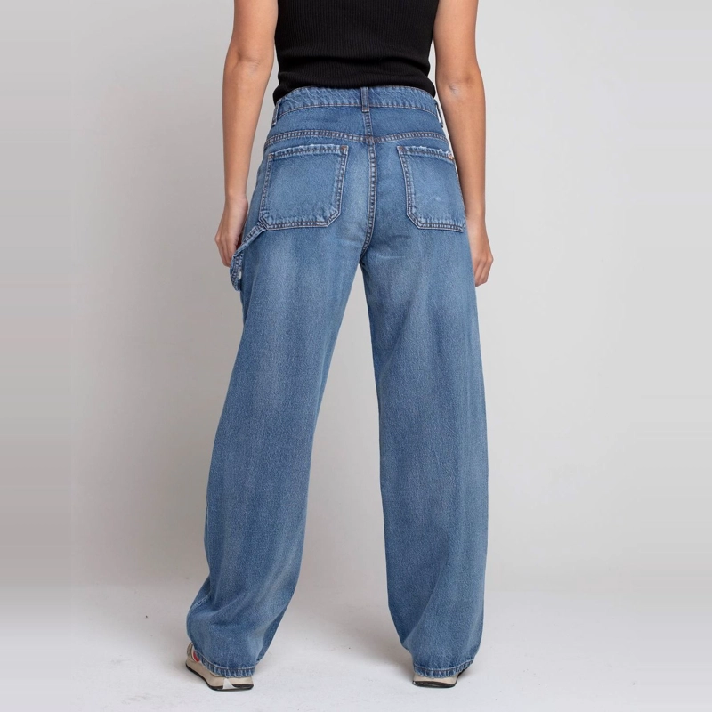 JEANS AZUL RECTO FLOW FIT MOMCHIC MOMCHIC AZUL - 2