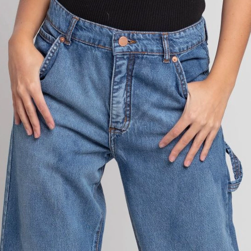 JEANS AZUL RECTO FLOW FIT MOMCHIC MOMCHIC AZUL - 4