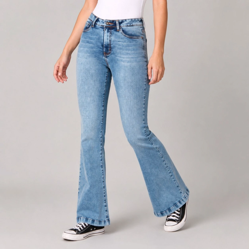 JEANS FLARE PEPA CELESTE MOMCHIC CELESTE - 1