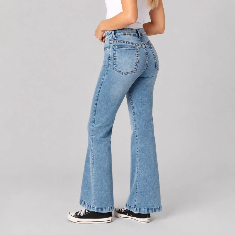 JEANS FLARE PEPA CELESTE MOMCHIC CELESTE - 3