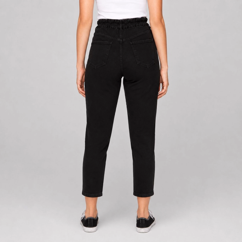 JEANS PAPER BAG NEGRO MOMCHIC NEGRO - 2