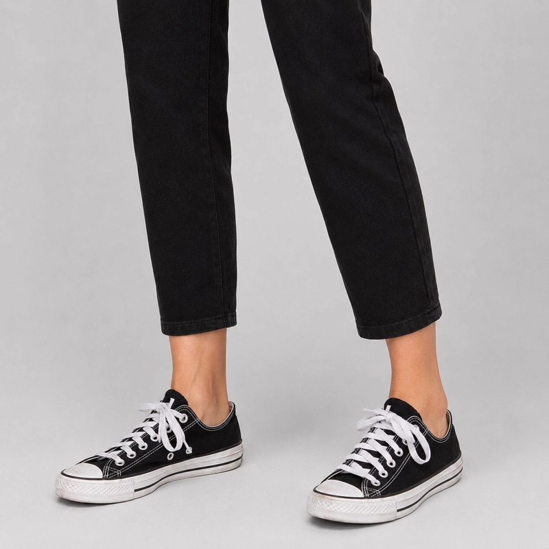 JEANS PAPER BAG NEGRO MOMCHIC NEGRO - 4
