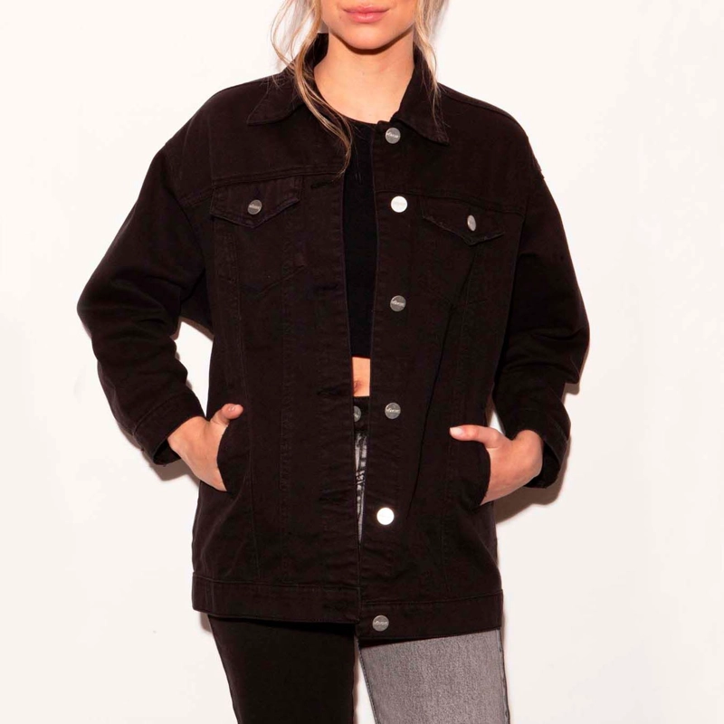 CHAQUETA RAMONA NEGRA MOMCHIC NEGRO - 5