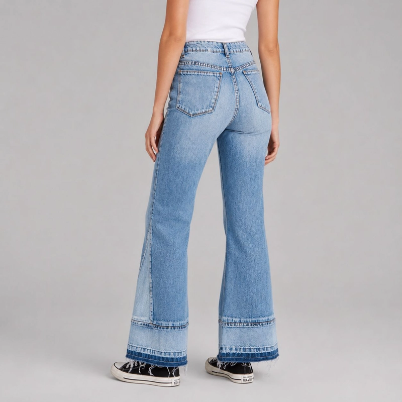JEANS FLARE ELLA CELESTE MOMCHIC CELESTE - 2
