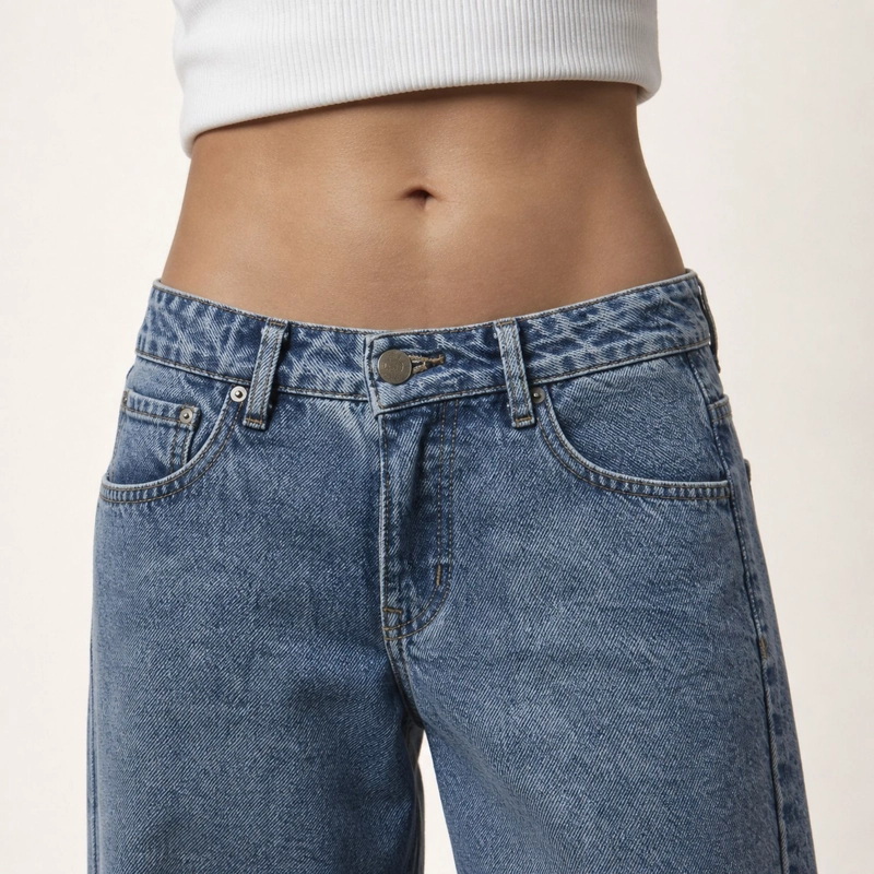 JEANS TIRO BAJO NOLITA CELESTE MUJER MOMCHIC MOMCHIC AZUL - 3