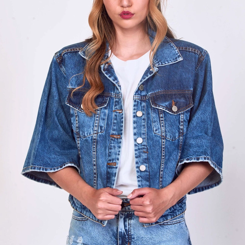 CHAQUETA MANGA 34 GRACIA MOMCHIC AZUL - 1