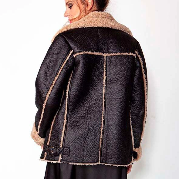 CHAQUETA AVIADORA BEIGE MOMCHIC BEIGE - 3