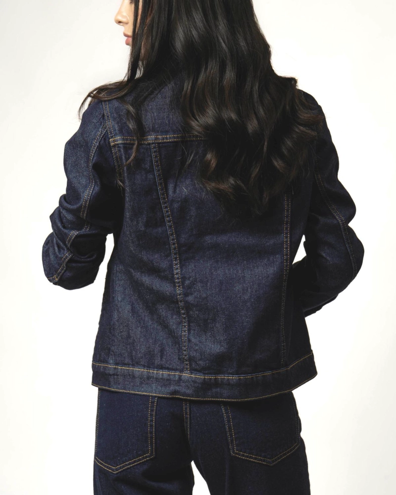 CHAQUETA HILDA RAW MOMCHIC AZUL - 3