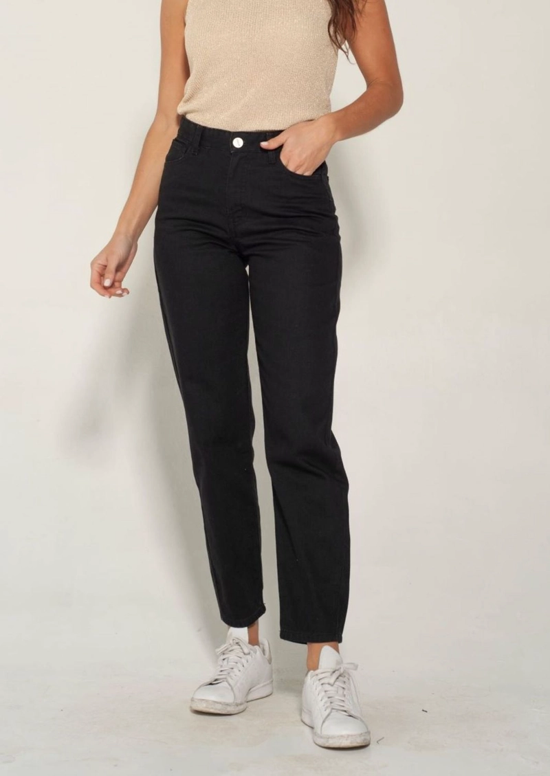 JEANS MOM OLIVIA NEGRO MOMCHIC NEGRO - 1