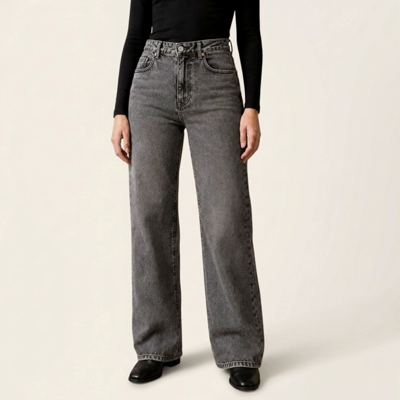 JEANS STELLA STRECH GRIS MOMCHIC GRIS - 1