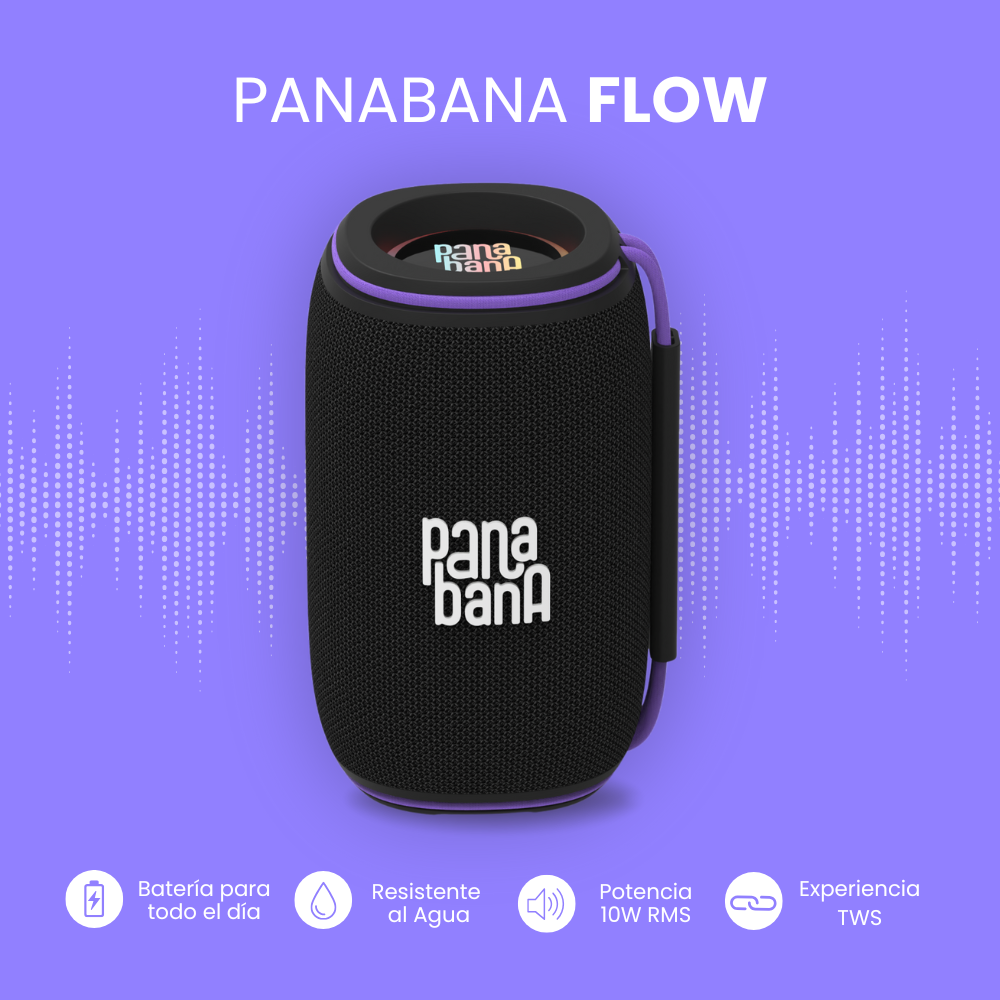 PARLANTE PANABANA FLOW BLUETOOTH 10W BSP1085 - 2