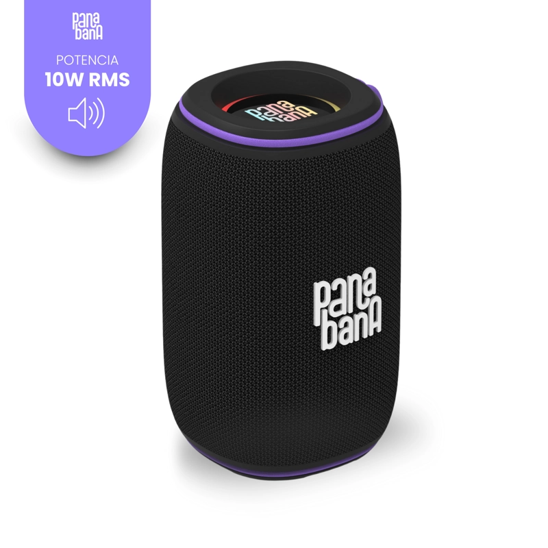 PARLANTE PANABANA FLOW BT 10W IPX 6 HORAS TWS RGB NEGRO - 3