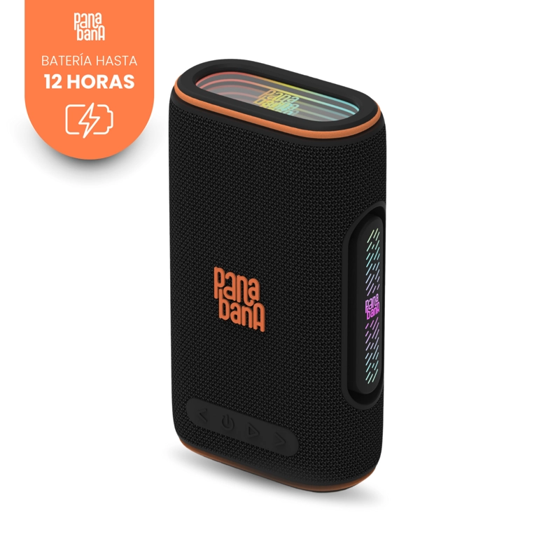 PARLANTE PANABANA ONDA BT 20W STEREO IPX 10 HORAS TWS RGB NEGRO - 4