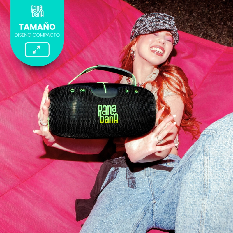 PARLANTE PANABANA BOMBUM BLUETOOTH 60W IPX5 10400MAH TWS NEGRO - 6