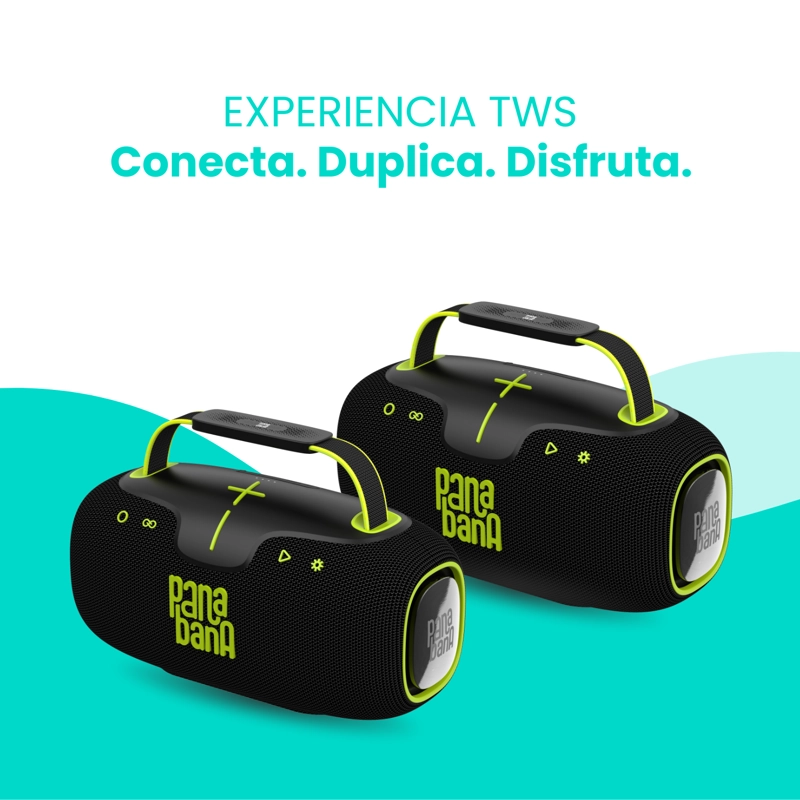 PARLANTE PANABANA BOMBUM BLUETOOTH 60W IPX5 10400MAH TWS NEGRO - 9