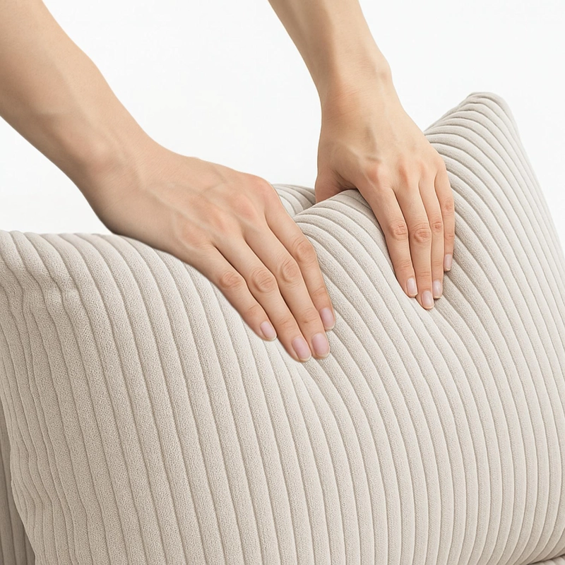 SOFA LOOP 2 CUERPOS | ESPUMA COMPRIMIDA | 194X57X97 GRIS CLARO G13 - 4