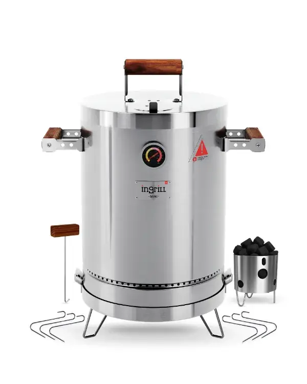 BARRIL PARRILLA AHUMADOR Y ASADOR INGRILL MINI BASIK - 1