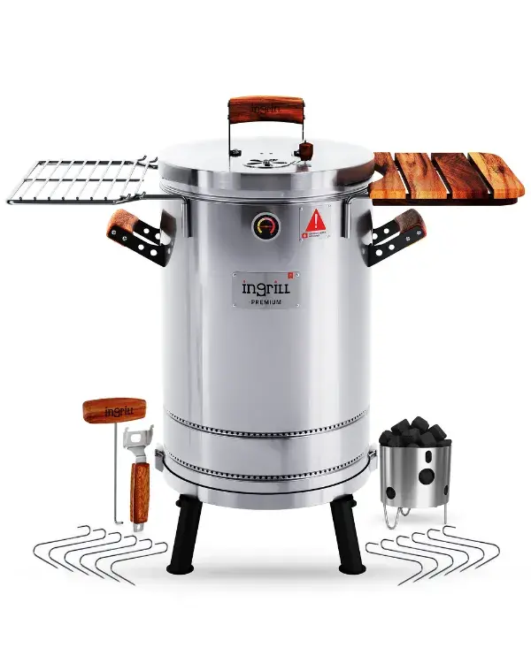 BARRIL PARRILLA AHUMADOR Y ASADOR INGRILL MEDIANO PREMIUM - 1