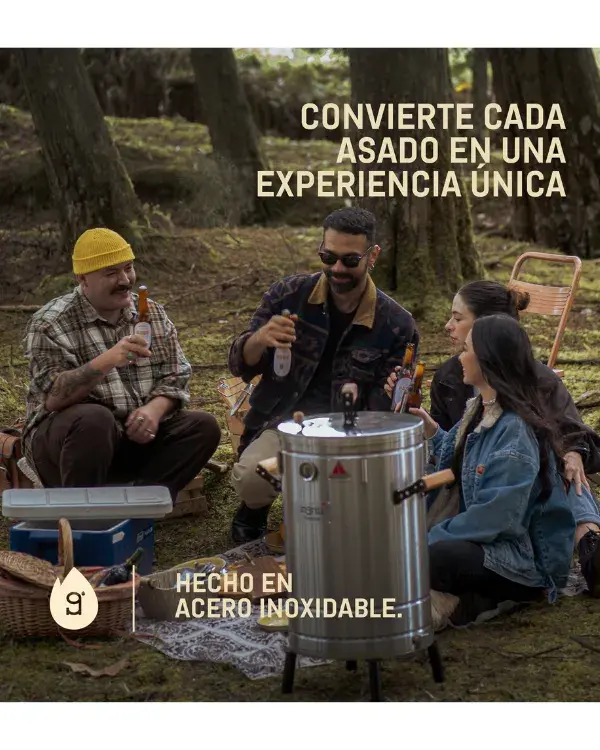 BARRIL PARRILLA AHUMADOR Y ASADOR INGRILL PEQUEÑO PREMIUM - 6