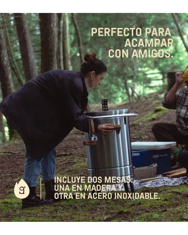 BARRIL PARRILLA AHUMADOR Y ASADOR INGRILL PEQUEÑO PREMIUM - 7