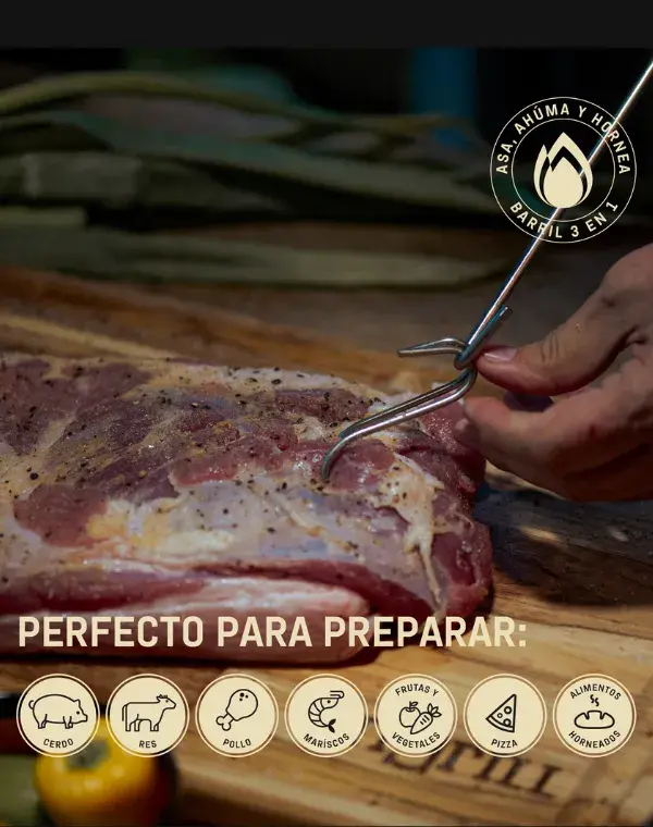 BARRIL PARRILLA AHUMADOR Y ASADOR MEDIANO BASIK - 9